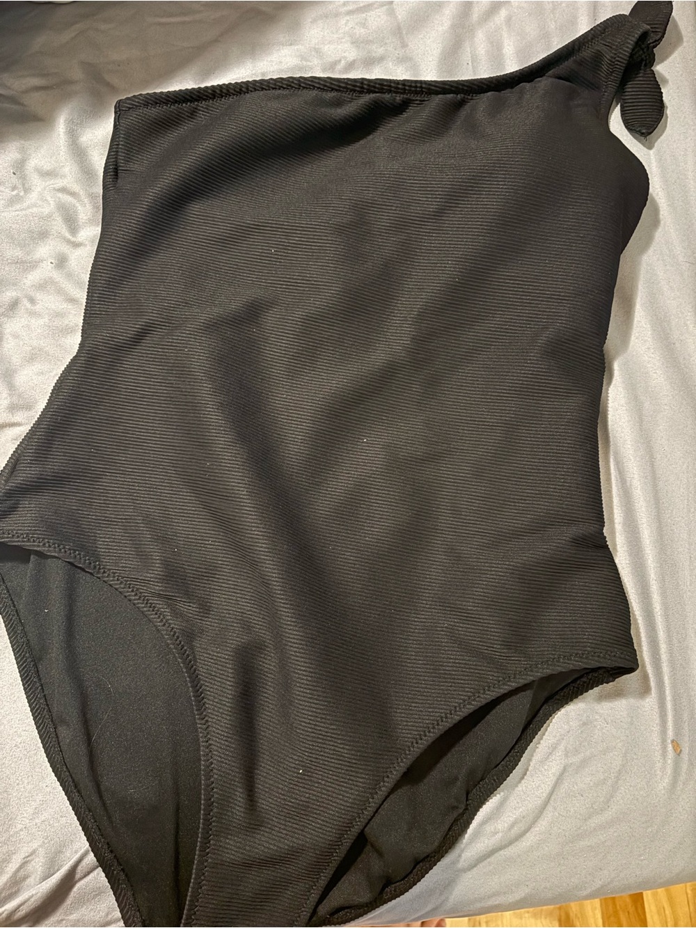 ❤️Old Navy black ribbed one shoulder one piece